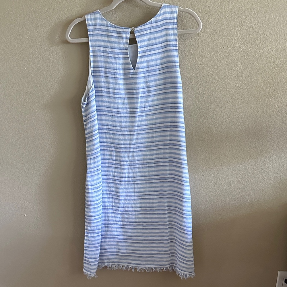 Tommy Bahama Blue and White Striped Midi Dress - Picture 3 of 5